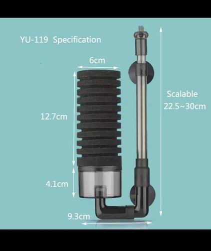 Filtro acquario nero - 1, yu-119