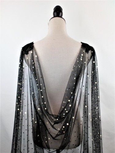 Mantello nero sposa sposa