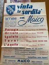 Manifesto pubblicitario maico - manifesto, pubblicitario*maico
