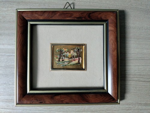 Quadro quadretto foglie - quadro, su