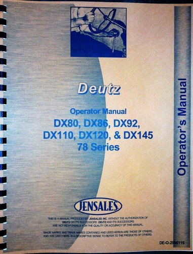 Deutz manuale operatori - manuale,