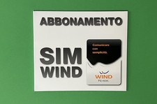 RARITÀ Scheda Sim Telefonica ABBONAMENTO SIM WIND ( integra ) da  Collezione