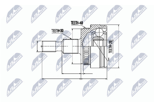 Kit giunti albero motore nty - kit,