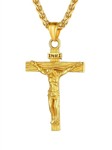 Collana uomo con - collana, crocifisso