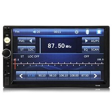 Autoradio 2DIN 7" Touch Bluetooth MirrorLink FM USB SD Telecamera Retromarcia