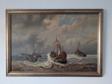 Antico dipinto ad olio Auguste