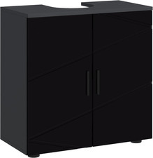 Mobiletto Bagno Sottolavabo Con Armadietto 2 Ante, Mobile Sottolavadino a Piedis