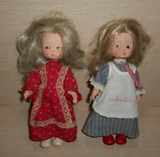 STOCK COPPIA 2 BAMBOLE FURGA ALTAMODA VALENTINA 26 CM RETRO' VINTAGE ANNI '60 