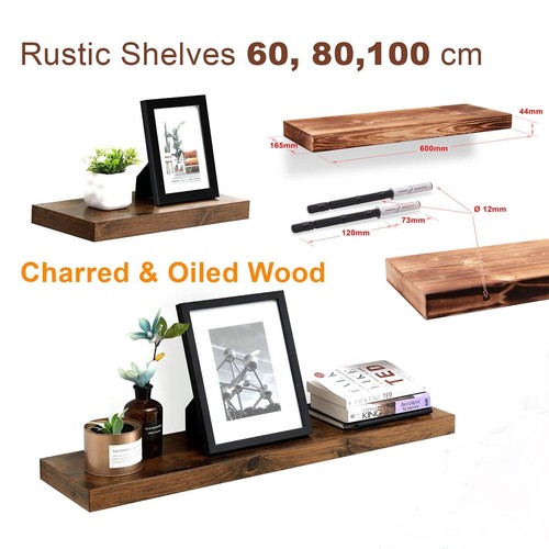Scaffale rustico galleggiante - scaffale,