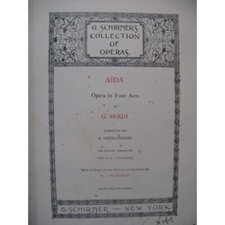 VERDI Giuseppe Aïda Opera