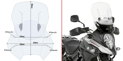 Givi parabrezza scorrevole - parabrezza,