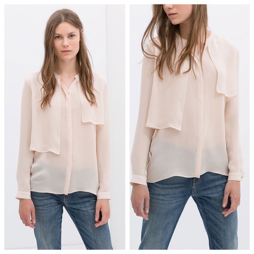 Camicia zara rosa pallido - zara,