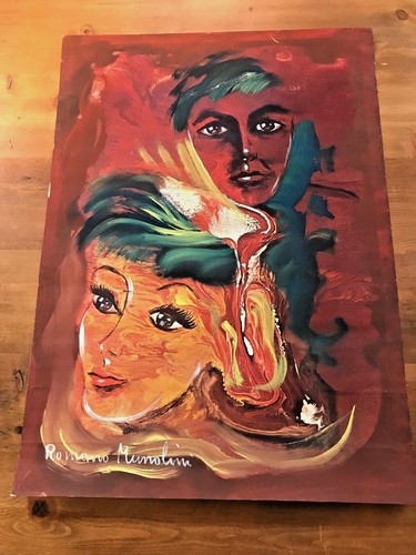 Romano mussolini oil - mussolini, on
