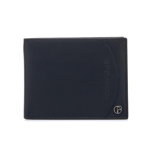 Portafoglio blu con logo - , e