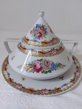 Zuppiera Con Piatto Grande Porcellana T.Limoges Depos