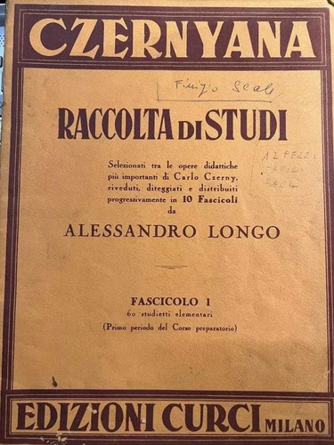 Spartito czernyana raccolta - raccolta, di