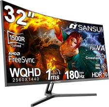 SANSUI 32-Inch 2K Curved