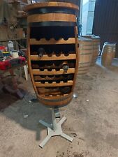 Cantinetta da 19 Portabottiglie in legno ricavata da Botte in Castagno