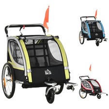 HOMCOM Rimorchio Bici Bambini