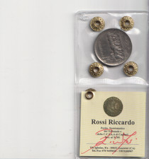 REGNO D'ITALIA 50 CENTESIMI LEONI 1925 RIGATO VITT. EM. III PERIZIATA
