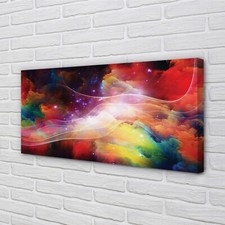 Tulup Canvas print 140x70 Wall Art Picture Fractals abstract wave