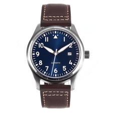 Orologio pilota blu 42 mm 5