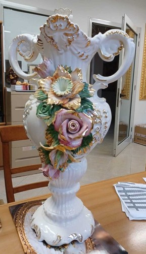 Capodimonte porcelain vase