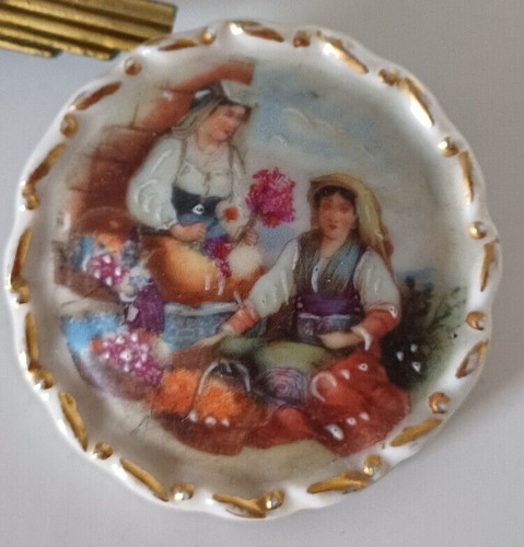 Antica spilla porcellana - antica,