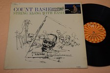 COUNT BASIE LP STRING ALONG TOP JAZZ 1°ST ORIG ITALY '60 EX ! COVER ART HOFMANN