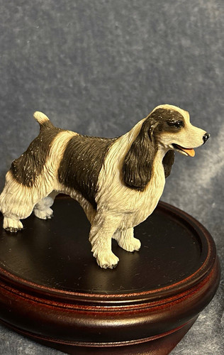 Statuina cane resina bianca - statuina,