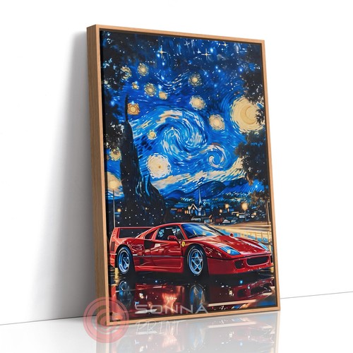 Van gogh red ferrari - van, f40