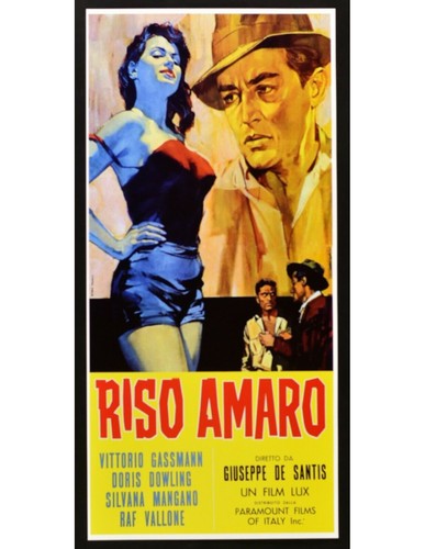 Locandina riso amaro mangano - amaro,
