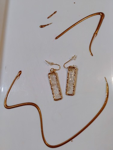 Elegante orecchino oro - elegante,