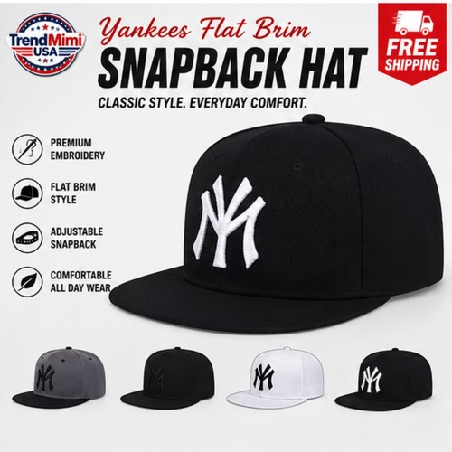 Cappello yankees tesa piatta - cappello,