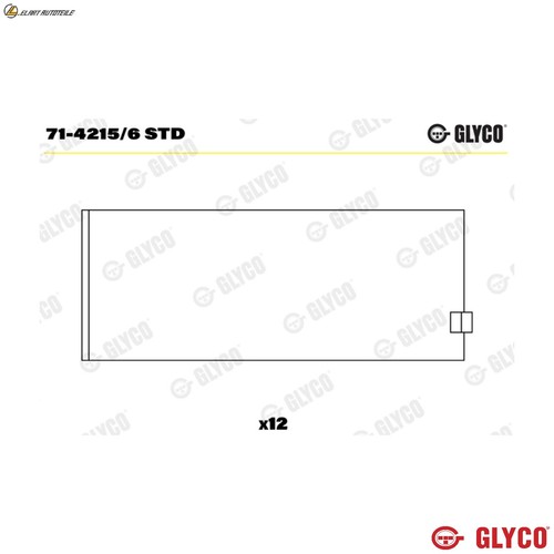 Cuscinetto biella 4215 - cuscinetto, 71-4215/6