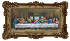 Barocco Quadro Ultima Cena 12 Apostolo Immagine Repro Antico 96x58