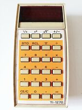 Vintage Epoca 1970 '70s calcolatrice calculator Texas Instruments TI-1270 usato