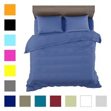 Completo Lenzuola Tinta Unita in 100% Puro Cotone Vari Misure Made in Italy