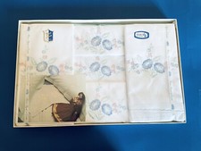 Corredo Vintage - completo lenzuola matrimoniale LINO ricamato M10