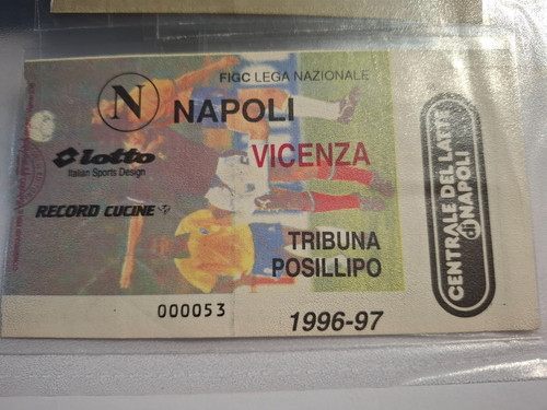 Biglietto ticket calcio napoli - biglietto,