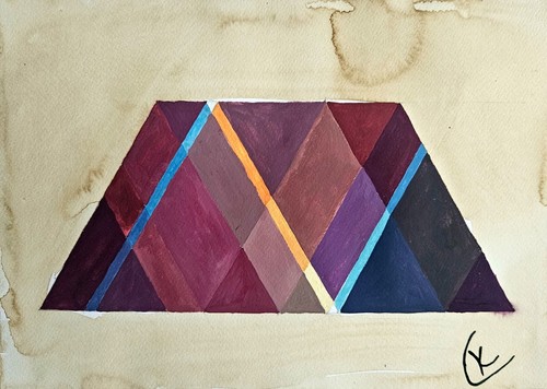 Quadro vintage firmato wassily - quadro,