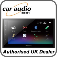 Pioneer DMH-A340DAB 6,8" Mechless Doppio DIN Touch Screen Stereo Bluetooth MP3 