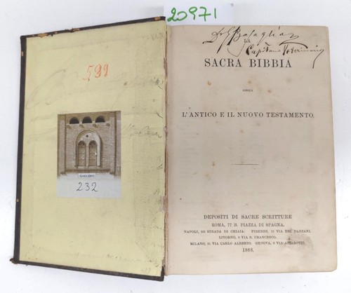 Sacra bibbia ossia - sacra, l'antico
