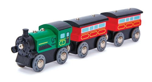Hape treno vapore legno - in,