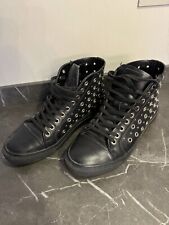 Versace versus Shoes Scarpe 40 Unisex Black Leather Sneakers
