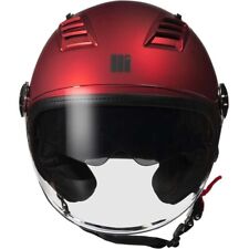 CASCO MOTO MOTOCUBO JET BUENOS AIRES EVO AREATO VISIERA LUNGA ROSSO OPACO TG L