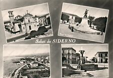 1956 SIDERNO Saluti Chiesa Madre Monumento Caduti Reggio Calabria Cartolina
