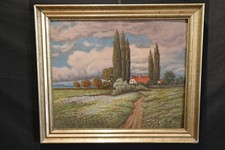Antique Painting Landscape Oil