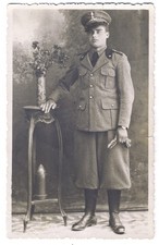 FOTO RITRATTO MILITARE ARTIGLIERE 1° RGT - CASALE MONF. AL WW2