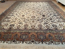 6267 Bellissimo tappeto orientale fiori intrecciati palazzo Isfahan 400x300 cm Ghom Nain